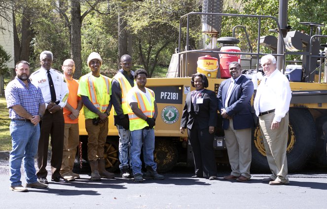 Road Superintendent Chris Malcom Sheriff Ezell Brown William Connell Nikkevious Frazier Damarious Banks Andre Darvy Amanda Shoemaker Marcello Banes Lloyd Kerr.jpg